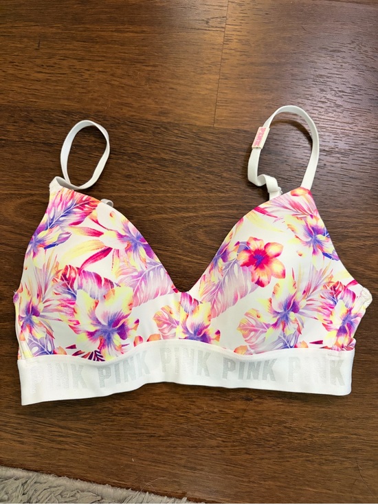 PINK Victoria's Secret Other - PINK Victoria's Secret Floral Wireless Bralette in White, Pink, Purple, Yellow